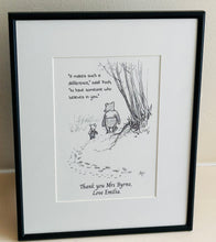 Load image into Gallery viewer, Teacher gift - 5x7 Framed Print in personalised gift box.