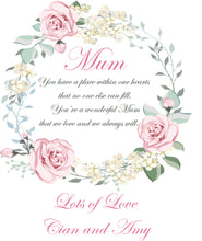 Load image into Gallery viewer, A4 Mum personalised print in gift box