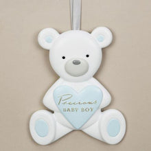 Load image into Gallery viewer, Teddy Bear Plaque - Precious Baby Boy