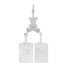 Load image into Gallery viewer, 3 Luggage Tags - Baby, Mummy and Daddy.