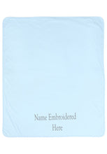 Load image into Gallery viewer, Personalised Lightweight Cuddle Blanket - Blue, Pink or White.