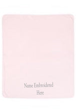 Load image into Gallery viewer, Personalised Lightweight Cuddle Blanket - Blue, Pink or White.