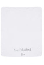 Load image into Gallery viewer, Personalised Lightweight Cuddle Blanket - Blue, Pink or White.