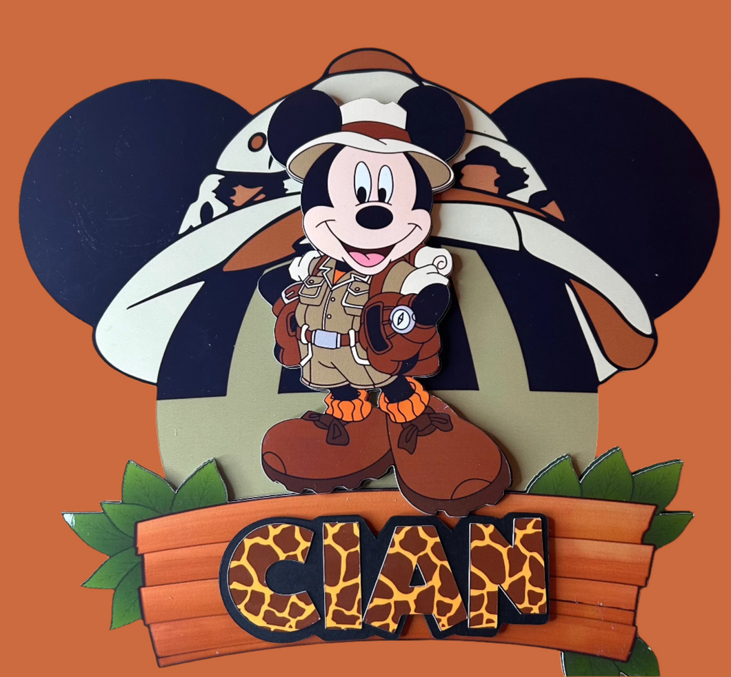 Micky Mouse Personalised Cake Topper.