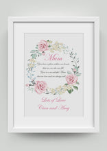 Load image into Gallery viewer, A4 Mum personalised print in gift box
