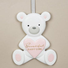 Load image into Gallery viewer, Teddy Bear Plaque - Beautiful Baby Girl

