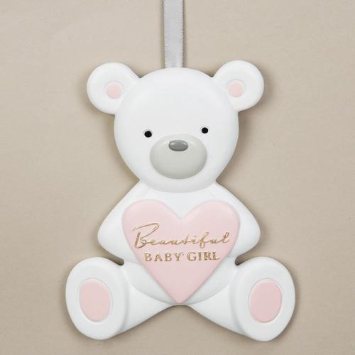 Teddy Bear Plaque - Beautiful Baby Girl