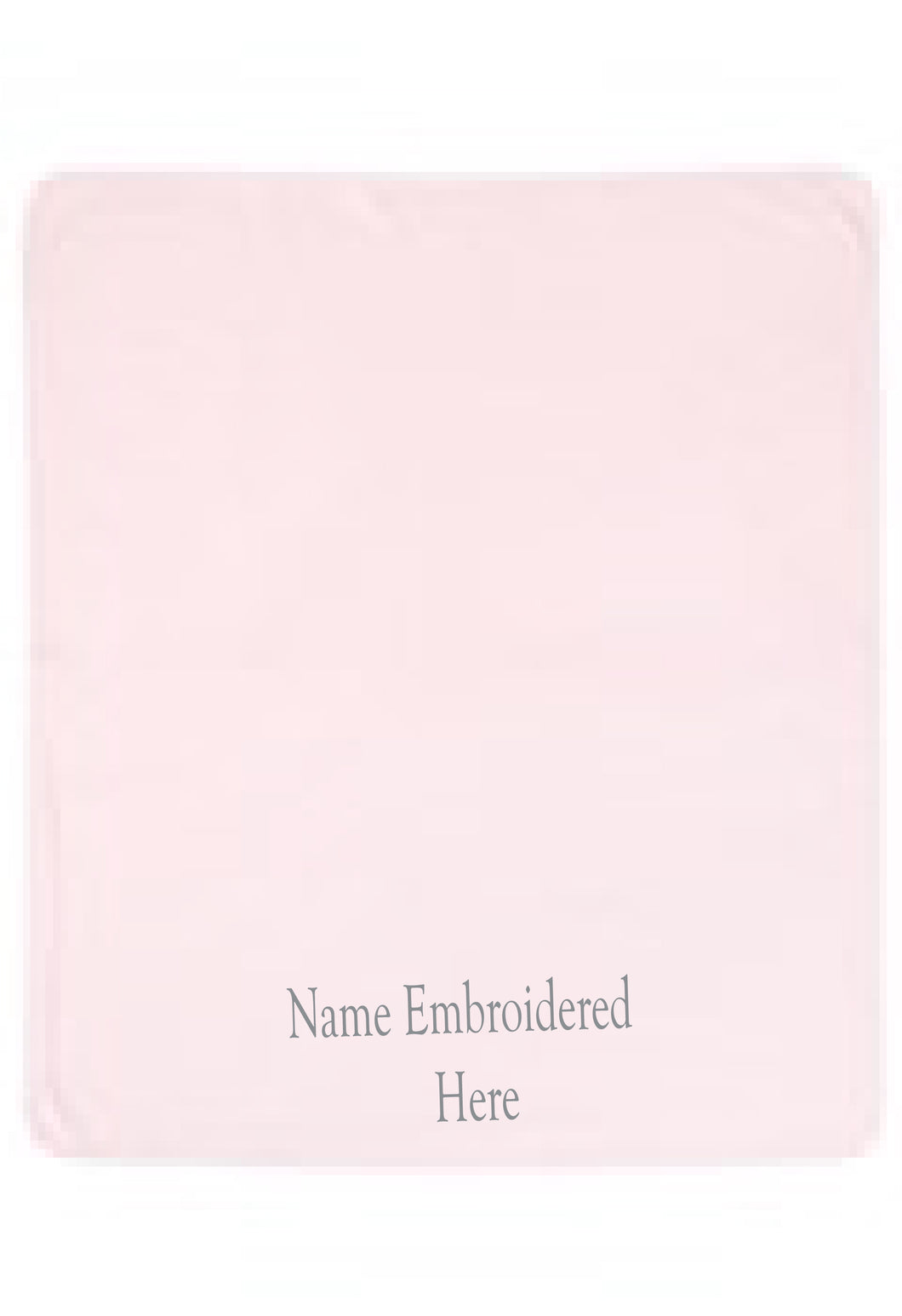 Personalised Lightweight Cuddle Blanket - Blue, Pink or White.